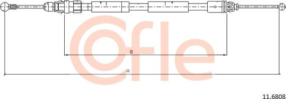 Cofle 11.6808 - Kabel, dayanacaq əyləci furqanavto.az