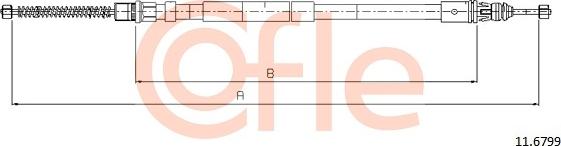 Cofle 11.6799 - Kabel, dayanacaq əyləci furqanavto.az