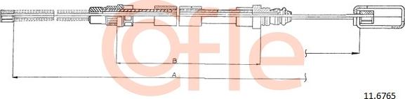 Cofle 11.6765 - Kabel, dayanacaq əyləci furqanavto.az