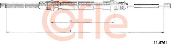 Cofle 11.6761 - Kabel, dayanacaq əyləci furqanavto.az