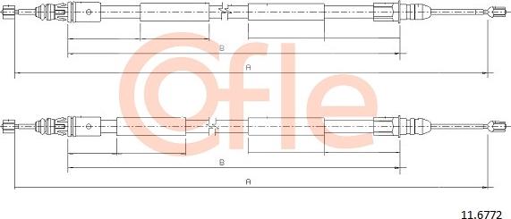 Cofle 11.6772 - Kabel, dayanacaq əyləci furqanavto.az