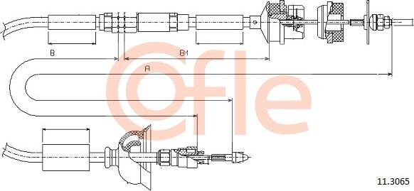 Cofle 11.3065 - Debriyaj kabeli furqanavto.az