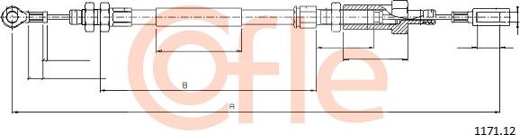 Cofle 1171.12 - Kabel, dayanacaq əyləci furqanavto.az