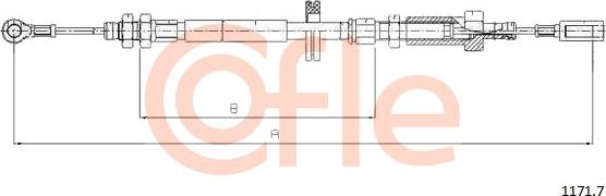 Cofle 1171.7 - Kabel, dayanacaq əyləci furqanavto.az