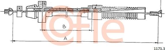 Cofle 1173.3 - Sürətləndirici kabel furqanavto.az