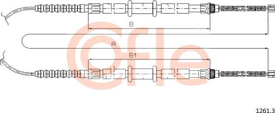 Cofle 1261.3 - Kabel, dayanacaq əyləci furqanavto.az