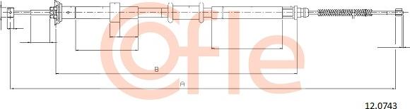 Cofle 12.0743 - Kabel, dayanacaq əyləci furqanavto.az