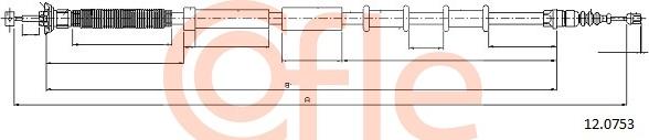Cofle 12.0753 - Kabel, dayanacaq əyləci furqanavto.az