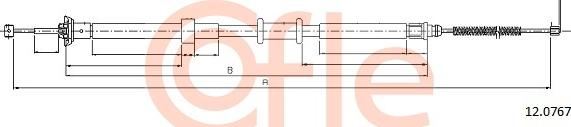 Cofle 12.0767 - Kabel, dayanacaq əyləci furqanavto.az