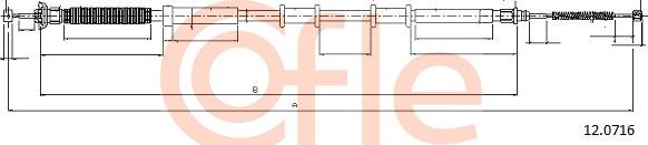 Cofle 12.0716 - Kabel, dayanacaq əyləci furqanavto.az