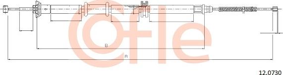 Cofle 12.0730 - Kabel, dayanacaq əyləci furqanavto.az