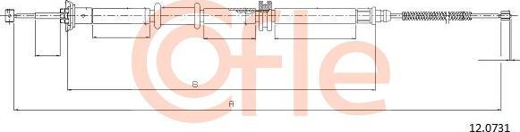 Cofle 12.0731 - Kabel, dayanacaq əyləci furqanavto.az