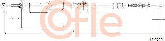 Cofle 12.0733 - Kabel, dayanacaq əyləci furqanavto.az