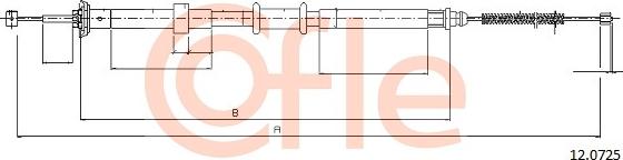 Cofle 12.0725 - Kabel, dayanacaq əyləci furqanavto.az