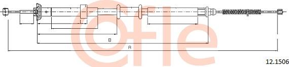 Cofle 12.1506 - Kabel, dayanacaq əyləci furqanavto.az