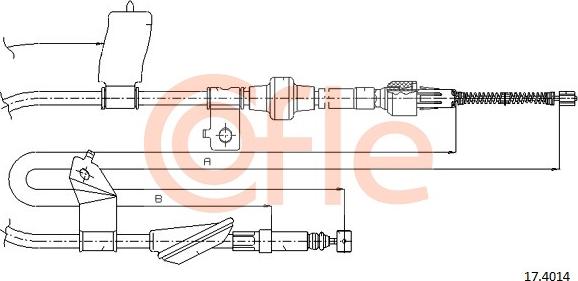 Cofle 17.4014 - Kabel, dayanacaq əyləci furqanavto.az
