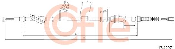 Cofle 17.4207 - Kabel, dayanacaq əyləci furqanavto.az