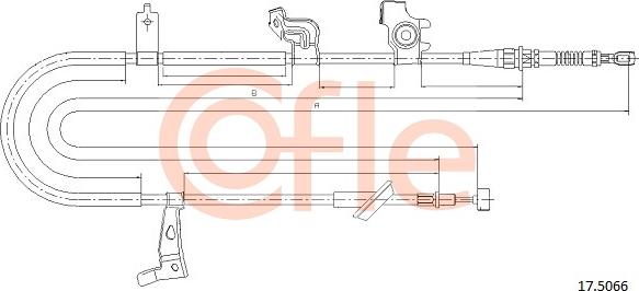 Cofle 17.5066 - Kabel, dayanacaq əyləci furqanavto.az