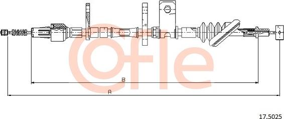 Cofle 17.5025 - Kabel, dayanacaq əyləci furqanavto.az