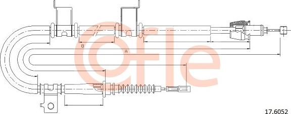 Cofle 17.6052 - Kabel, dayanacaq əyləci furqanavto.az
