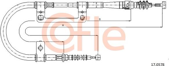 Cofle 17.0578 - Kabel, dayanacaq əyləci furqanavto.az