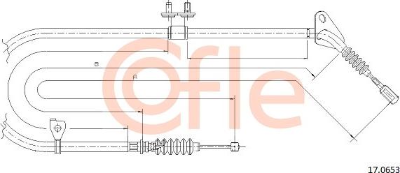 Cofle 17.0653 - Kabel, dayanacaq əyləci furqanavto.az