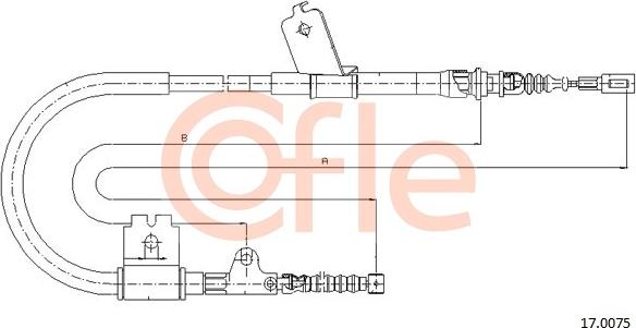 Cofle 17.0075 - Kabel, dayanacaq əyləci furqanavto.az