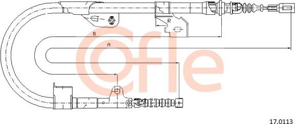 Cofle 17.0113 - Kabel, dayanacaq əyləci furqanavto.az