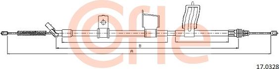 Cofle 17.0328 - Kabel, dayanacaq əyləci furqanavto.az