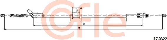 Cofle 17.0322 - Kabel, dayanacaq əyləci furqanavto.az