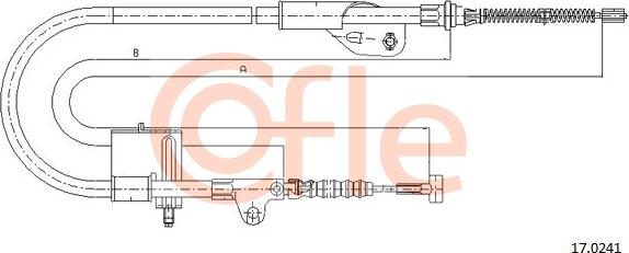Cofle 17.0241 - Kabel, dayanacaq əyləci furqanavto.az
