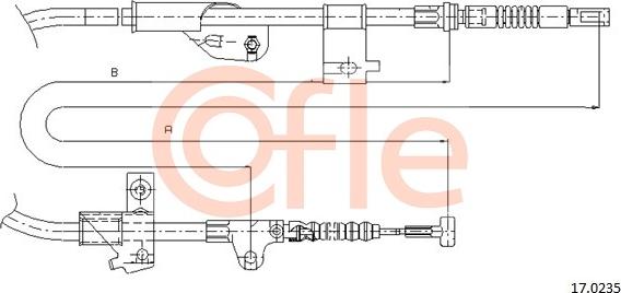 Cofle 17.0235 - Kabel, dayanacaq əyləci furqanavto.az