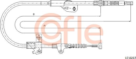 Cofle 17.0237 - Kabel, dayanacaq əyləci furqanavto.az