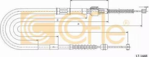 Cofle 17.1448 - Kabel, dayanacaq əyləci furqanavto.az