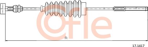 Cofle 17.1417 - Kabel, dayanacaq əyləci furqanavto.az