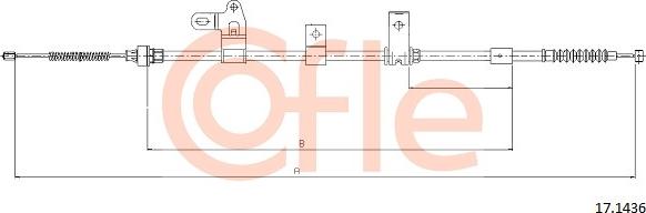 Cofle 17.1436 - Kabel, dayanacaq əyləci furqanavto.az