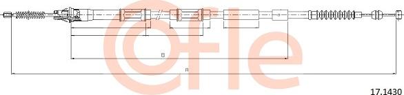 Cofle 17.1430 - Kabel, dayanacaq əyləci furqanavto.az