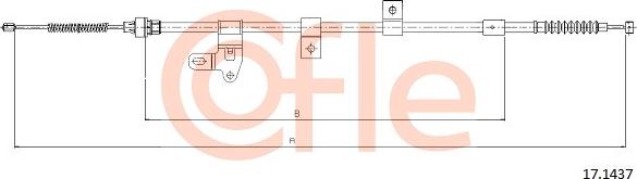 Cofle 17.1437 - Kabel, dayanacaq əyləci furqanavto.az