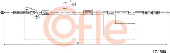 Cofle 17.1560 - Kabel, dayanacaq əyləci furqanavto.az