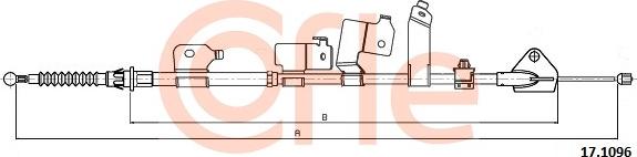 Cofle 17.1096 - Kabel, dayanacaq əyləci furqanavto.az