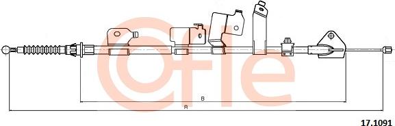 Cofle 17.1091 - Kabel, dayanacaq əyləci furqanavto.az