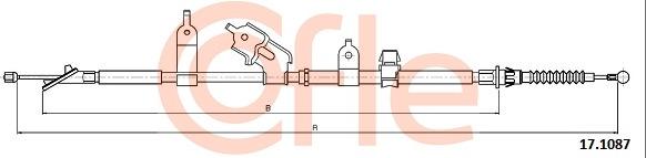 Cofle 17.1087 - Kabel, dayanacaq əyləci furqanavto.az