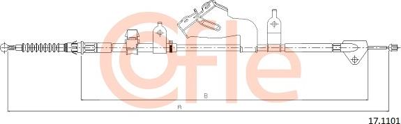 Cofle 17.1101 - Kabel, dayanacaq əyləci furqanavto.az