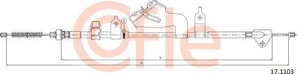 Cofle 17.1103 - Kabel, dayanacaq əyləci furqanavto.az