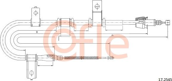 Cofle 17.2545 - Kabel, dayanacaq əyləci furqanavto.az