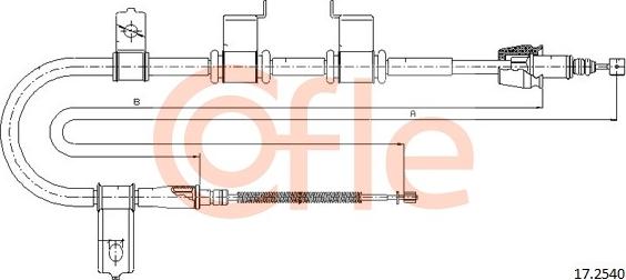 Cofle 17.2540 - Kabel, dayanacaq əyləci furqanavto.az