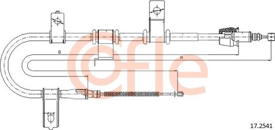 Cofle 17.2541 - Kabel, dayanacaq əyləci furqanavto.az