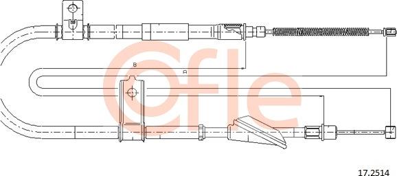 Cofle 17.2514 - Kabel, dayanacaq əyləci furqanavto.az