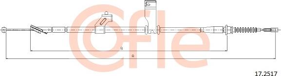 Cofle 17.2517 - Kabel, dayanacaq əyləci furqanavto.az