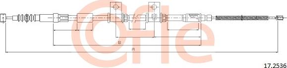 Cofle 17.2536 - Kabel, dayanacaq əyləci furqanavto.az